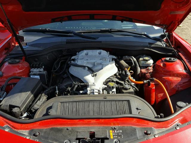 2G1FG1ED1B9172983 - 2011 CHEVROLET CAMARO LT RED photo 7