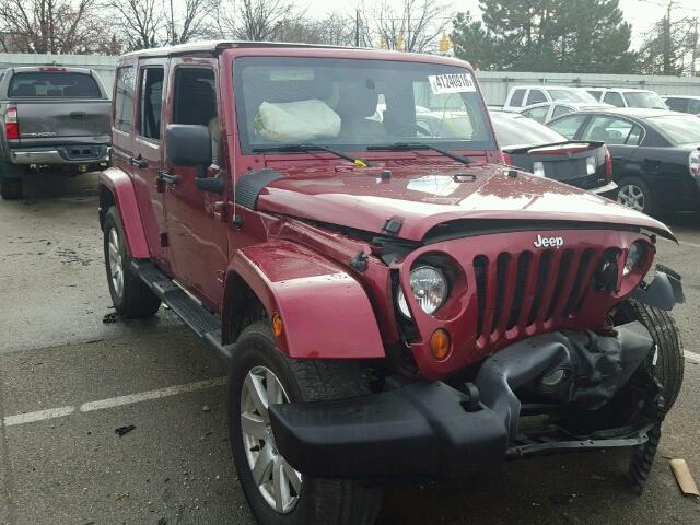 1C4BJWEG4CL128372 - 2012 JEEP WRANGLER U RED photo 1