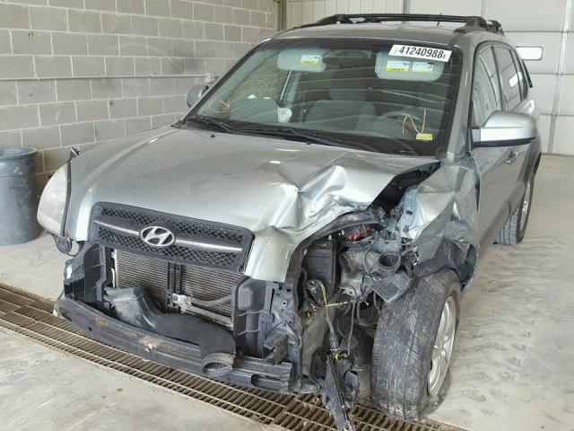 KM8JN12D37U491416 - 2007 HYUNDAI TUCSON SE GREEN photo 2