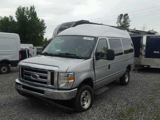 1FDNE2EL9EDA90959 - 2014 FORD ECONOLINE SILVER photo 2