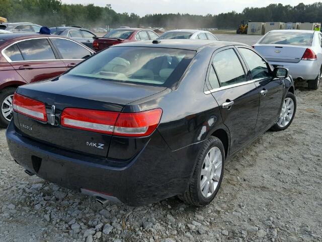 3LNHL2GC6AR651233 - 2010 LINCOLN MKZ BLACK photo 4