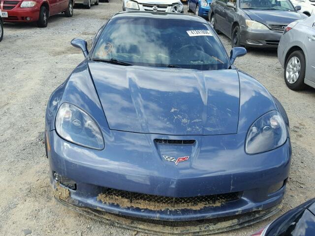 1G1YK2DE8B5104880 - 2011 CHEVROLET CORVETTE Z BLUE photo 10