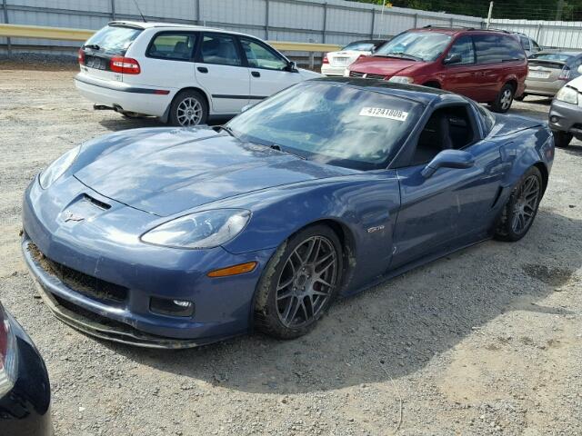 1G1YK2DE8B5104880 - 2011 CHEVROLET CORVETTE Z BLUE photo 2