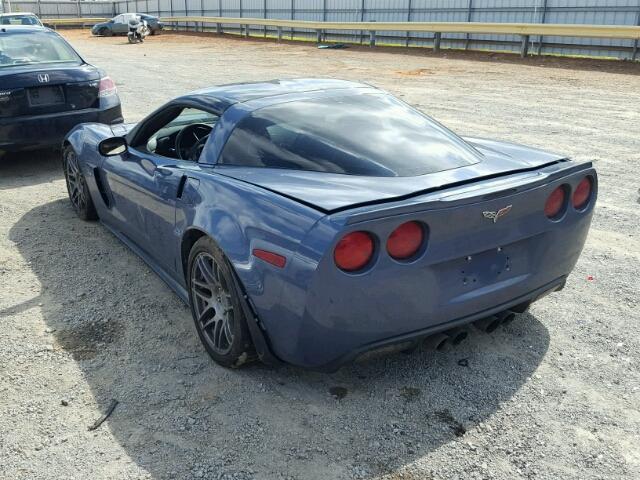 1G1YK2DE8B5104880 - 2011 CHEVROLET CORVETTE Z BLUE photo 3