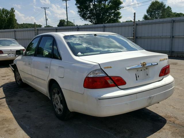 4T1BF28B33U302707 - 2003 TOYOTA AVALON WHITE photo 3