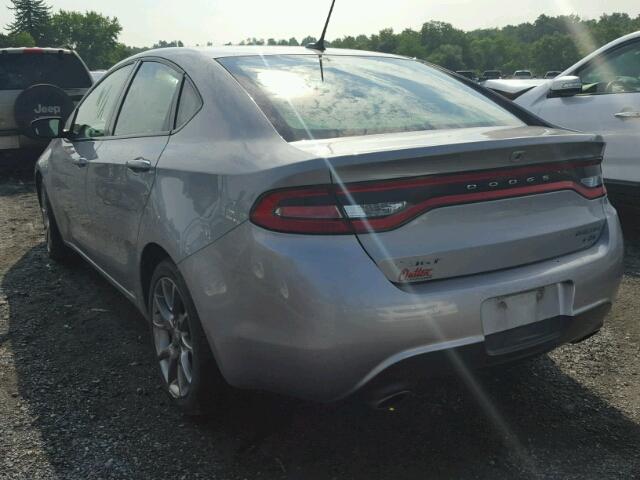 1C3CDFBB6ED719423 - 2014 DODGE DART SXT SILVER photo 3