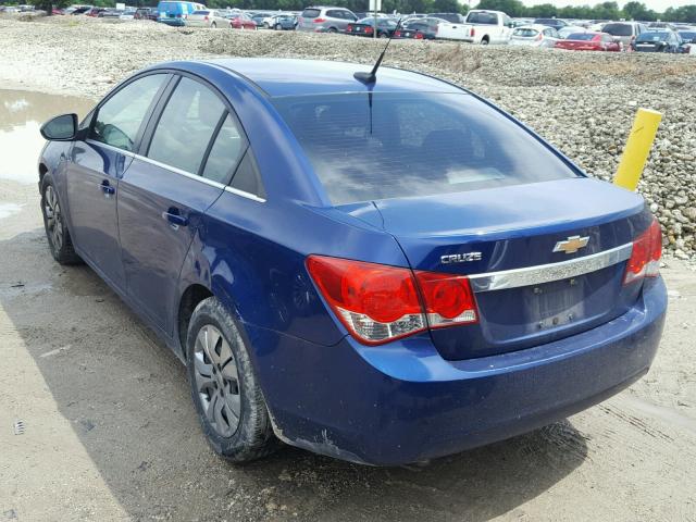 1G1PC5SH9C7177494 - 2012 CHEVROLET CRUZE LS BLUE photo 3