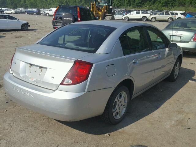 1G8AZ52F94Z181930 - 2004 SATURN ION LEVEL SILVER photo 4