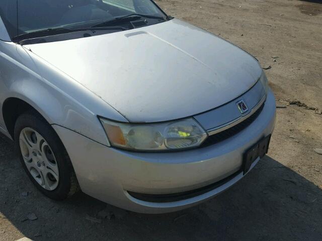 1G8AZ52F94Z181930 - 2004 SATURN ION LEVEL SILVER photo 9
