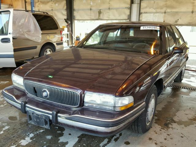 1G4HP52K8TH442262 - 1996 BUICK LESABRE CU BURGUNDY photo 2