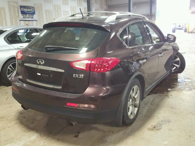 JNKAJ09F78M361575 - 2008 INFINITI EX35 BASE BURGUNDY photo 4