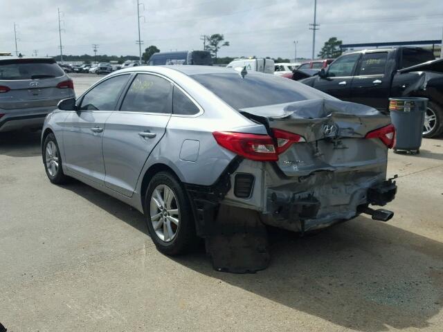 5NPE24AF8FH064177 - 2015 HYUNDAI SONATA SILVER photo 3