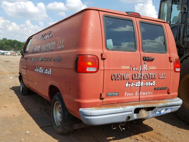 2B7HB21Y6TK127366 - 1996 DODGE RAM VAN B2 RED photo 3