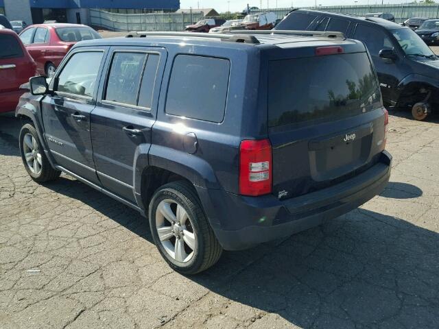 1C4NJPFB2DD137623 - 2013 JEEP PATRIOT LA BLUE photo 3