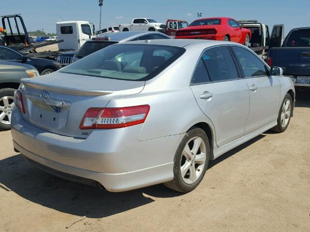 4T1BF3EK7AU095519 - 2010 TOYOTA CAMRY SILVER photo 4