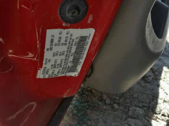 3D7KU28C54G209619 - 2004 DODGE RAM 2500 S RED photo 10