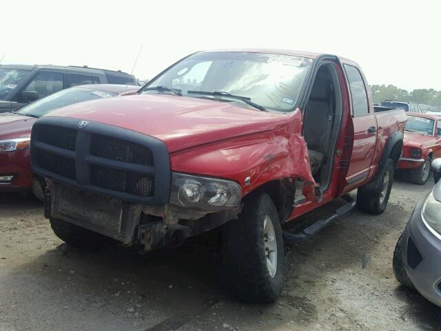 3D7KU28C54G209619 - 2004 DODGE RAM 2500 S RED photo 2