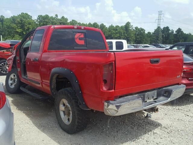 3D7KU28C54G209619 - 2004 DODGE RAM 2500 S RED photo 3