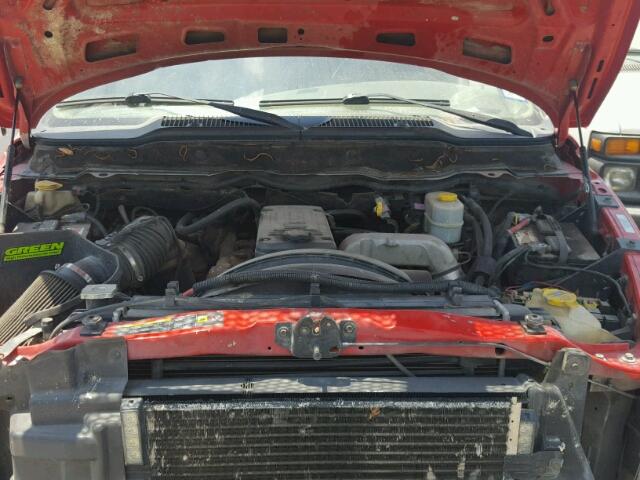 3D7KU28C54G209619 - 2004 DODGE RAM 2500 S RED photo 7