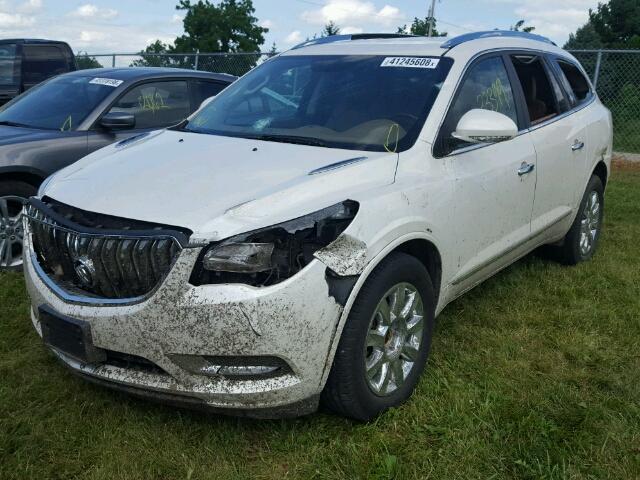 5GAKVDKD8DJ165071 - 2013 BUICK ENCLAVE WHITE photo 2