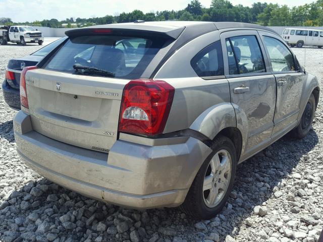 1B3HB48AX9D213045 - 2009 DODGE CALIBER SX GOLD photo 4