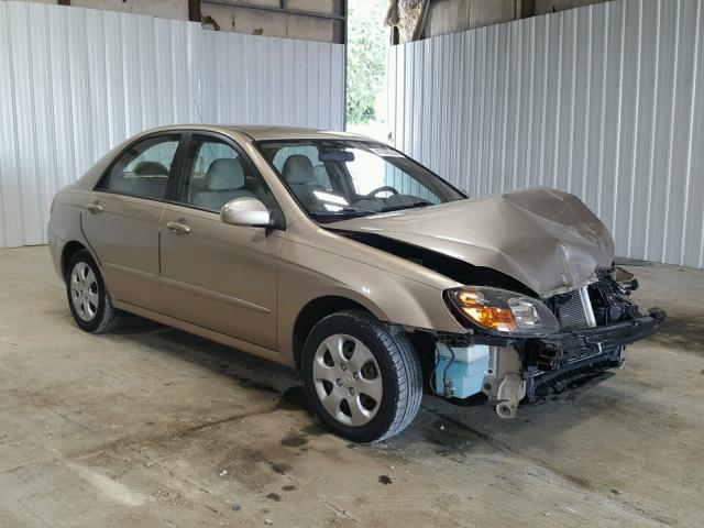 KNAFE221695591087 - 2009 KIA SPECTRA EX BEIGE photo 1