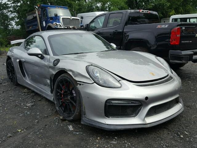 WP0AC2A84GK197278 - 2016 PORSCHE CAYMAN GT4 SILVER photo 1