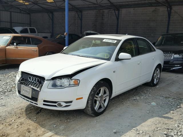 WAUAF78E77A174726 - 2007 AUDI A4 2 WHITE photo 2