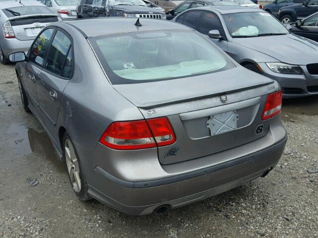 YS3FH41U361110418 - 2006 SAAB 9-3 AERO GRAY photo 3