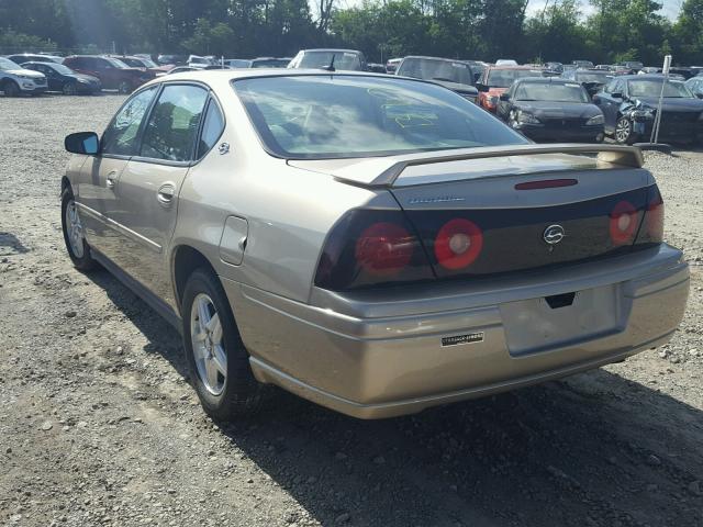 2G1WF52E059387573 - 2005 CHEVROLET IMPALA GOLD photo 3