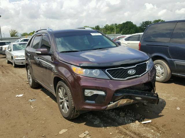 5XYKWDA20BG156888 - 2011 KIA SORENTO SX BURGUNDY photo 1