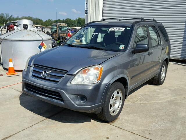 JHLRD68595C004362 - 2005 HONDA CR-V SILVER photo 2