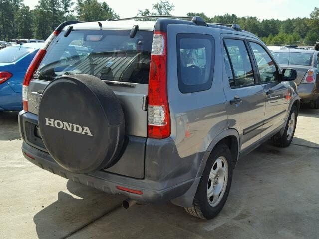 JHLRD68595C004362 - 2005 HONDA CR-V SILVER photo 4