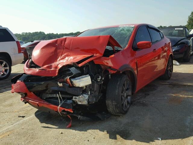 1C3CDFAA8GD684685 - 2016 DODGE DART RED photo 2