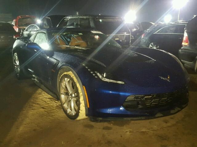 1G1YY2D79H5116674 - 2017 CHEVROLET CORVETTE BLUE photo 1