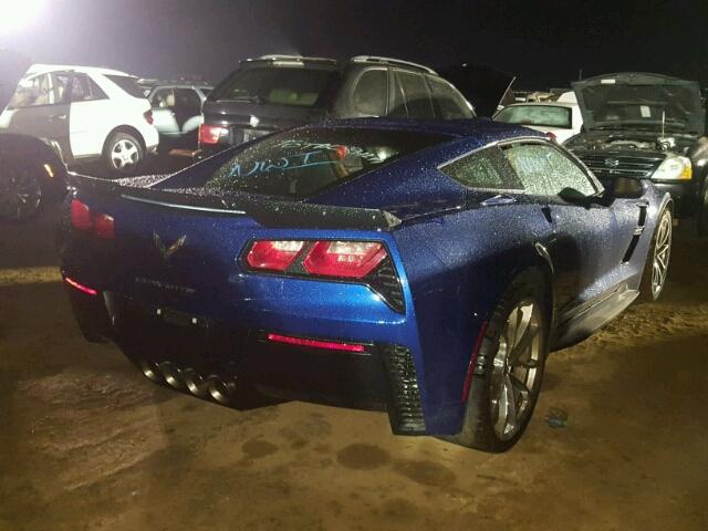 1G1YY2D79H5116674 - 2017 CHEVROLET CORVETTE BLUE photo 4