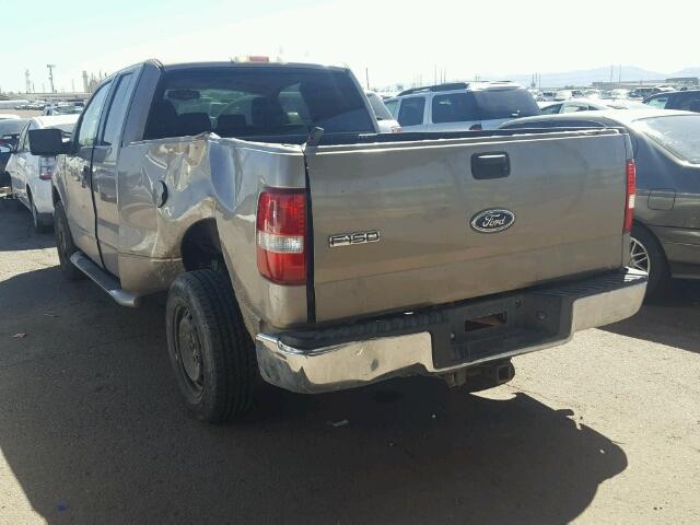 1FTPX12545KD22130 - 2005 FORD F150 TAN photo 3