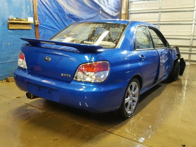 JF1GD756X7G509805 - 2007 SUBARU IMPREZA WR BLUE photo 4