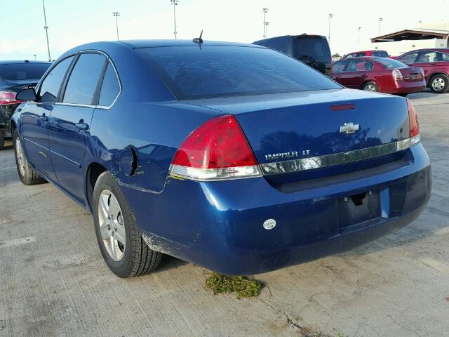 2G1WT58K569293261 - 2006 CHEVROLET IMPALA BLUE photo 3