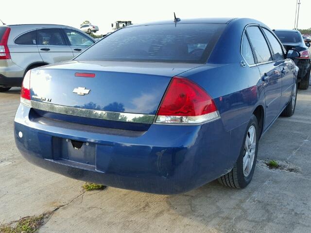 2G1WT58K569293261 - 2006 CHEVROLET IMPALA BLUE photo 4