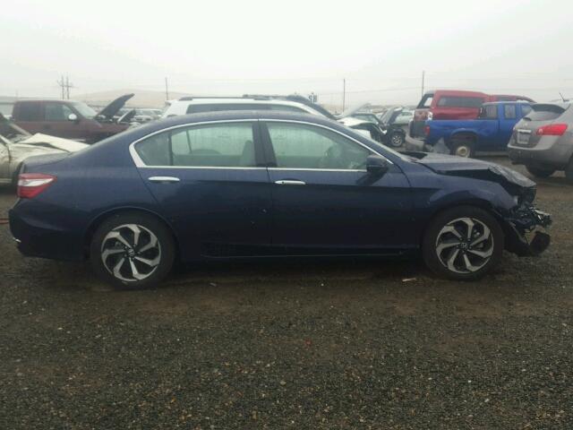 1HGCR3F83HA028786 - 2017 HONDA ACCORD EXL BLUE photo 9