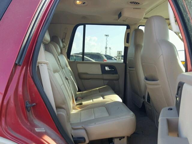 1FMFU17515LA18420 - 2005 FORD EXPEDITION RED photo 6