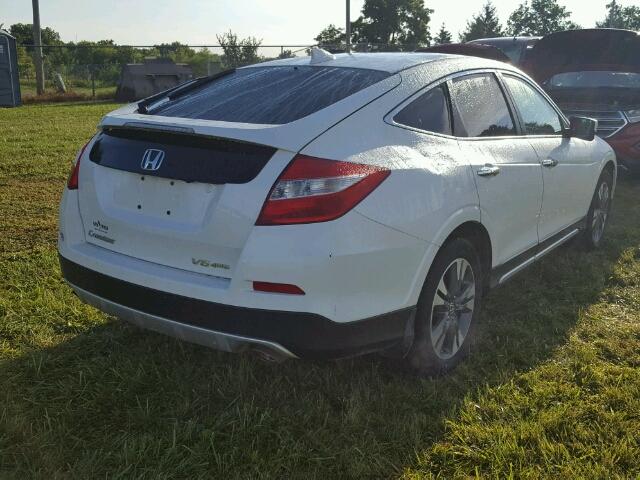 5J6TF2H57DL002995 - 2013 HONDA CROSSTOUR WHITE photo 4