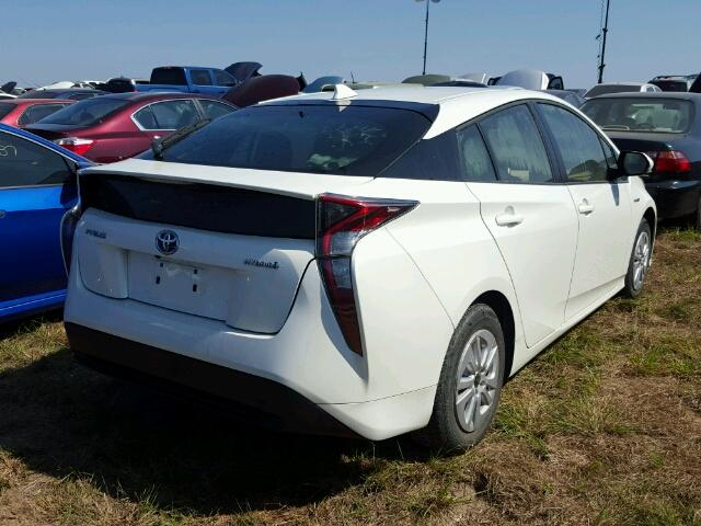 JTDKBRFU4G3002876 - 2016 TOYOTA PRIUS WHITE photo 4