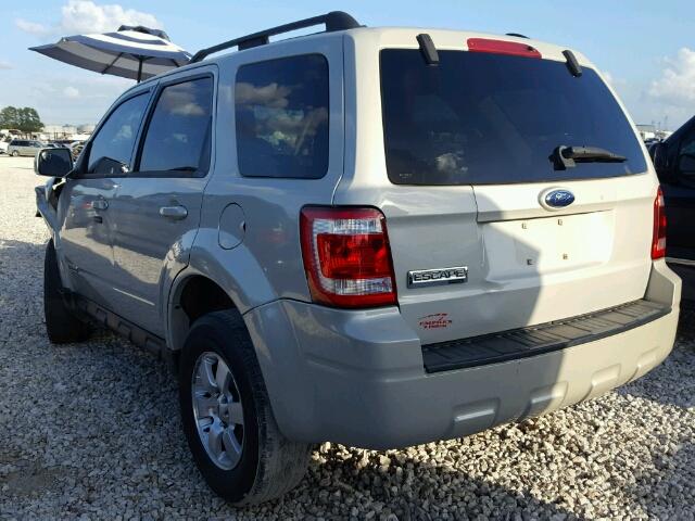 1FMCU04148KB34493 - 2008 FORD ESCAPE BEIGE photo 3