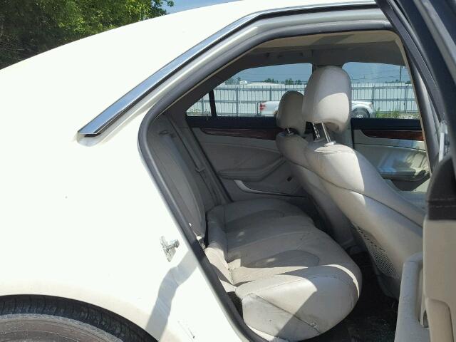 1G6DG577180164224 - 2008 CADILLAC CTS WHITE photo 6
