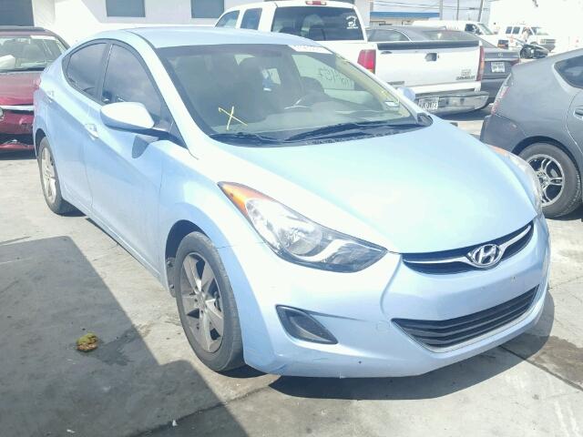 KMHDH4AE5DU792183 - 2013 HYUNDAI ELANTRA GL BLUE photo 1