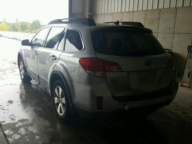 4S4BRDLC1C2262528 - 2012 SUBARU OUTBACK 3. SILVER photo 3