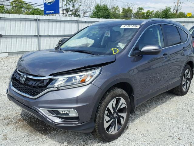 5J6RM4H98FL086004 - 2015 HONDA CR-V TOURI GRAY photo 2