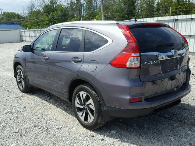 5J6RM4H98FL086004 - 2015 HONDA CR-V TOURI GRAY photo 3